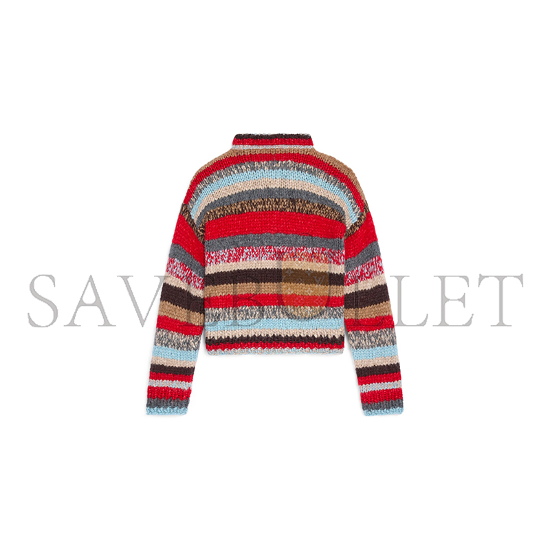 Ce1i*e polo sweater in mouline alpaca and wool ry0qh2v08.gdr9